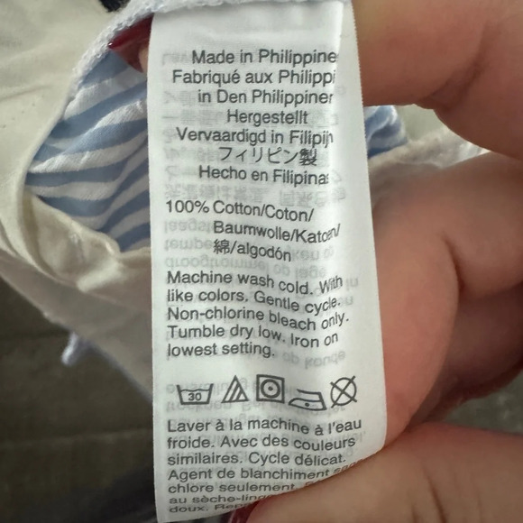 CREWCUTS NWT Ludlow Seersucker Blue White Striped Shorts Size 6 - Picture 7 of 8